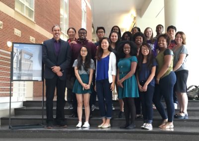 Phil with the student chapter of the National Organization of Minority Architects at the University of Illinois