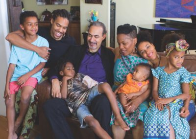 Phil Freelon with his family, by Katina Parker