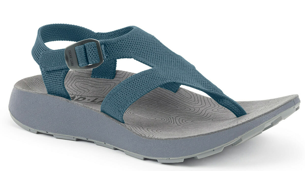 Blue and Gray Sandal