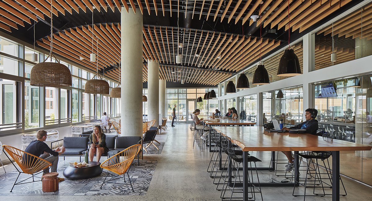 Photo of the dining hall at UC San Diego