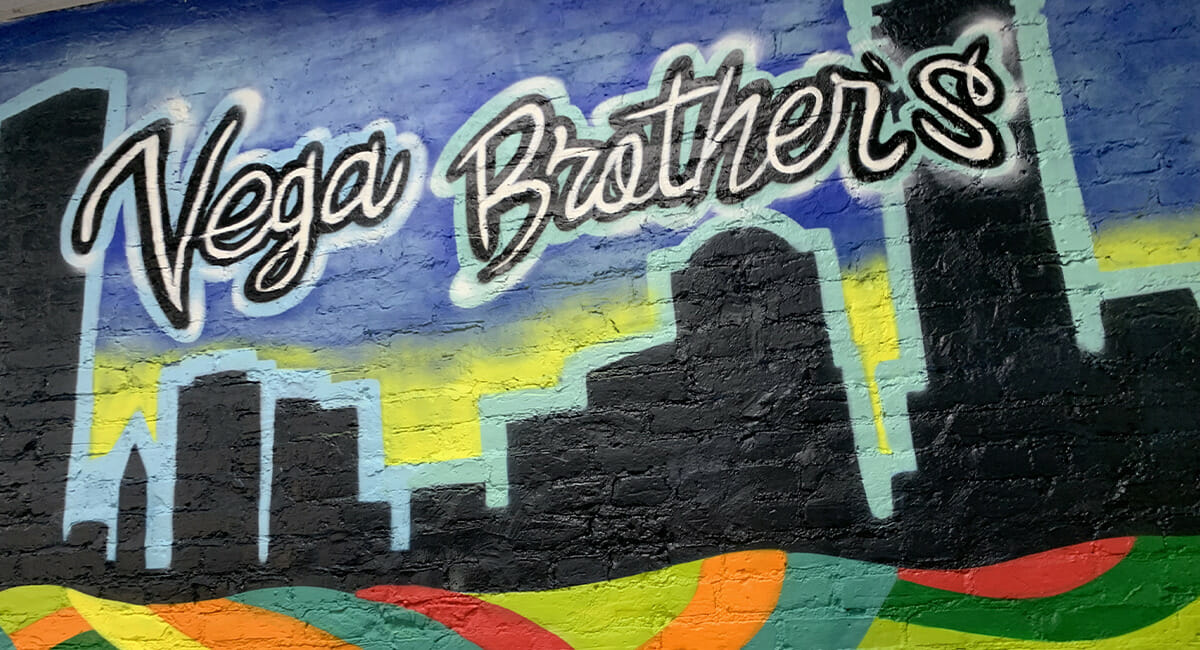 Mural inside Vega Brothers. (Photo/STA Design, Inc.)