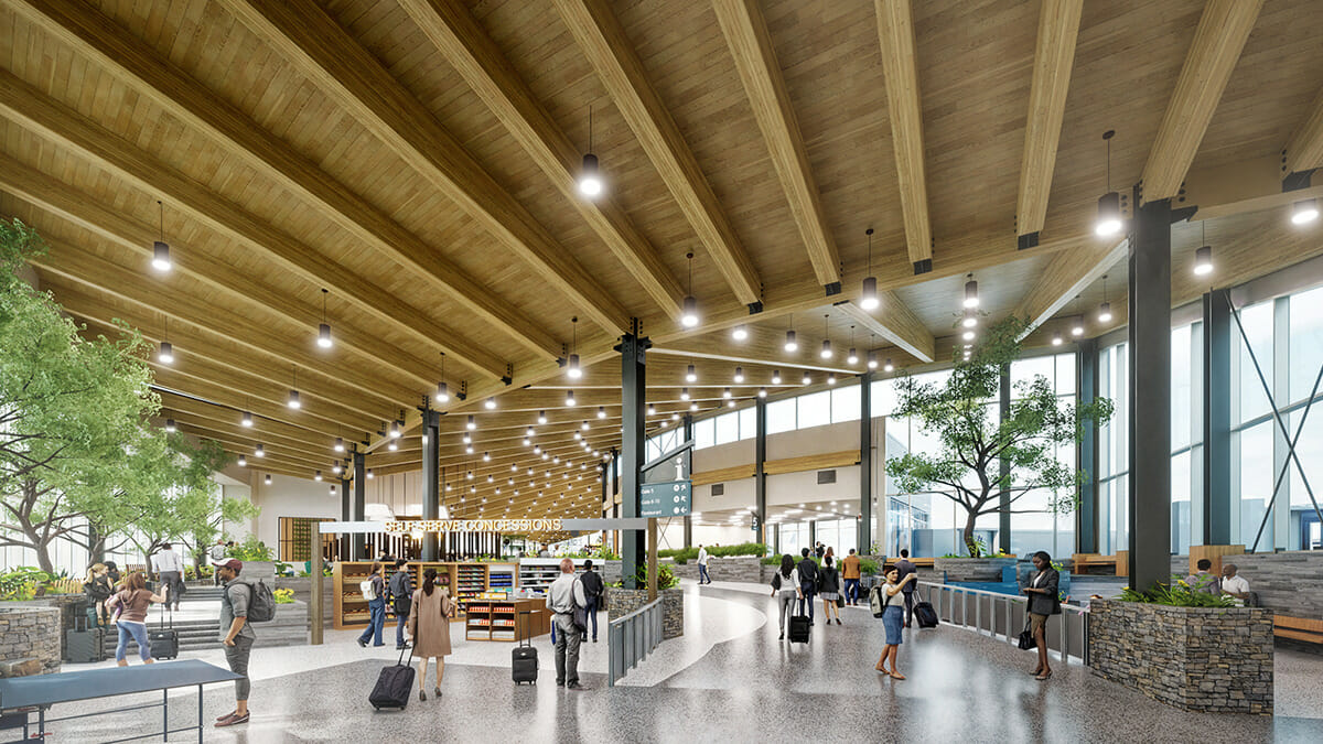 Exterior rendering of Appleton International Airport