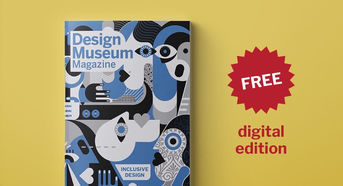 Cover of the Inclusive Design Issue with red sticker: Free digital edition"